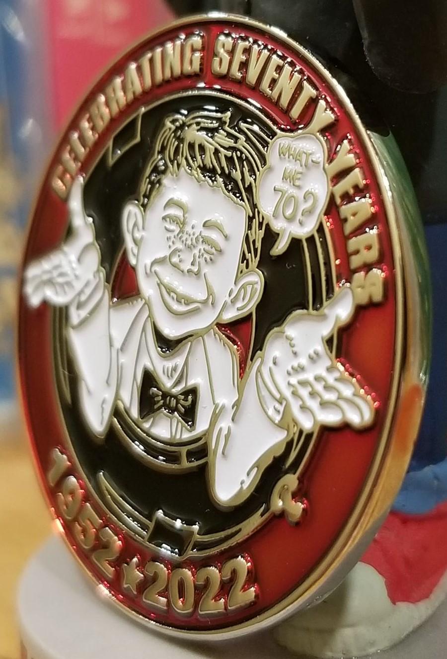 MAD Magazine Alfred E. Neuman 70th Anniversary Collectible Coin - Etsy