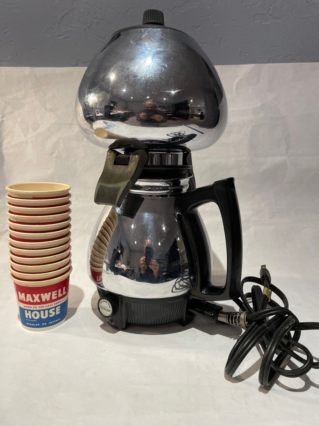Vintage Sunbeam C50 Coffee Master, Vacuum Coffee Maker Brewer Pot, With