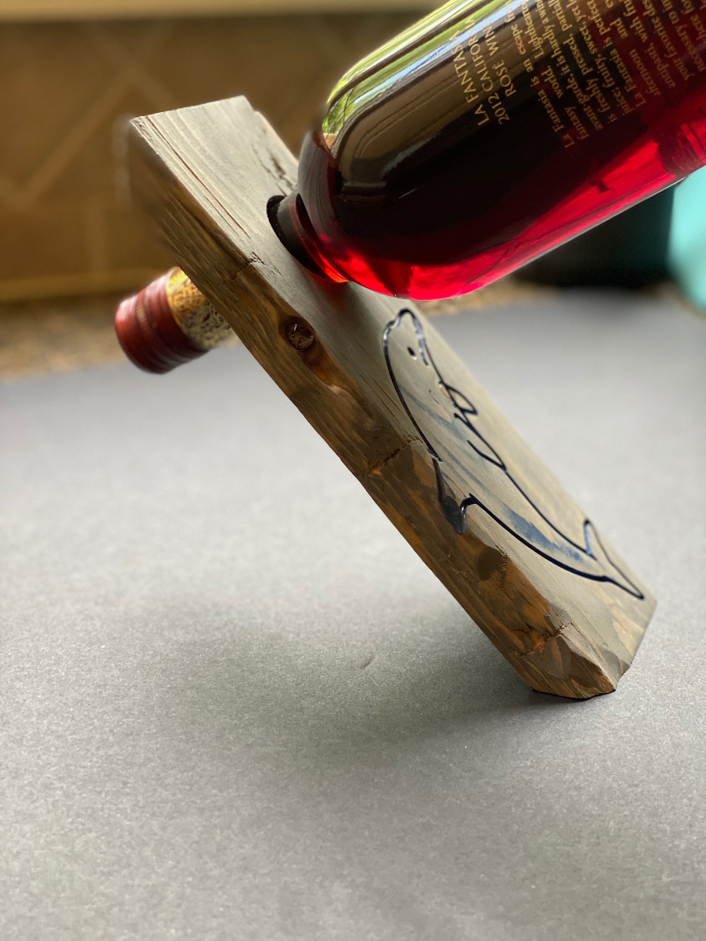 Dolphin Wine Bottle Holder Etsy