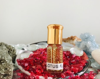 Perfume For Women, Organic Lotus Blend, Lotus Oil and Rose Oil, Lotus Fragrance, Oil Based Perfume, Essential Oil, Attar Perfume,