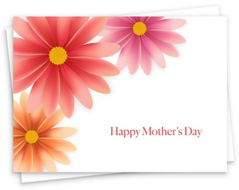 Mother's Day Card, Floral Mother's Day Card, Happy Mother's Day Card, Cards for Mom