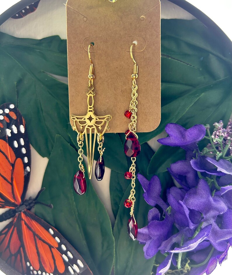 Blood God Earrings Etsy