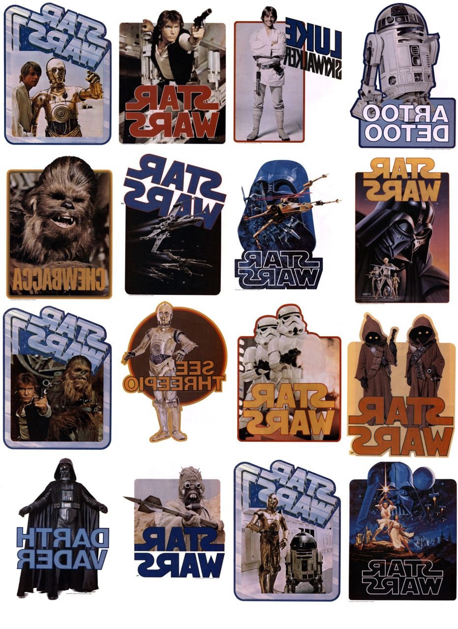 Star Wars Ironon Transfer Book Etsy