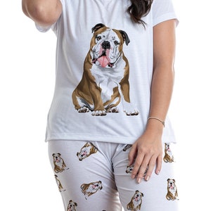 English bulldog pajama set hotsell