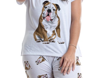 Bulldog Pajama Pants - Etsy