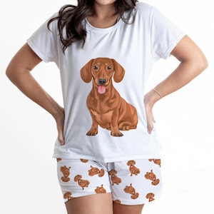Dachshund ladies pyjamas new arrivals