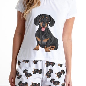 Ladies dachshund pyjamas top