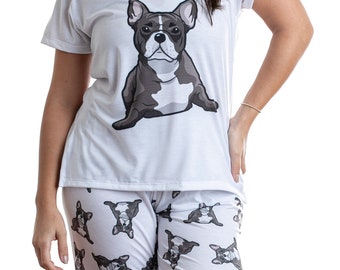 Oversized French Bulldog Nightie I Work Hard So My Frenchie Can Have A Better Life Mothers Day Mum Present Birthday Christmas Pet Present