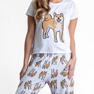 shiba inu pajama pants