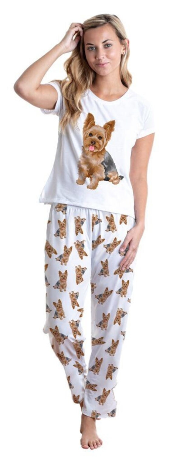 Pijama Yorkshire terrier con pantalones para mujer regalo de