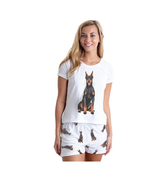 2 Piece Doberman PJ Set - Brown Doberman 2 Piece Doberman PJ Set - Brown Doberman