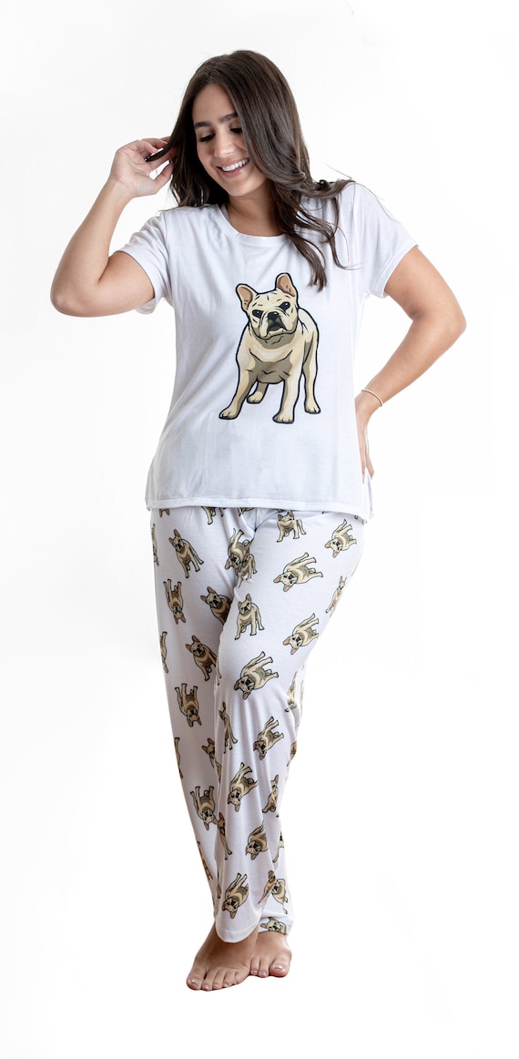 Dog French bulldog pajama set with 