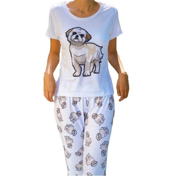 Dog Shih tzu pajama set with pants for 