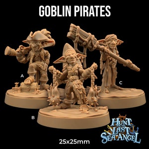 Goblin Pirates | Dragon Trappers Lodge | Hunt for The Last Sea Angel | Fantasy | DnD | RPG | Tabletop | Gaming Miniature | Pirate