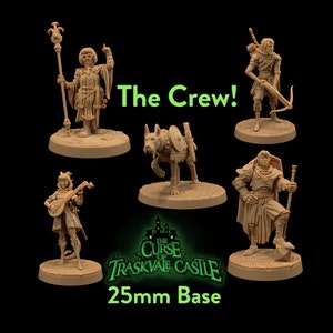 The Crew | Dragon Trappers Lodge | Curse of Traskvale Castle | RESIN | Fantasy | DnD | RPG | Tabletop | Gaming | Miniature | Character Model