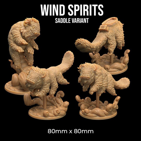 Wind Spirit | Dragon Trappers Lodge | Master of the Elements | RESIN | Fantasy | DnD | RPG | Gaming | Miniatures | Beast | Mount