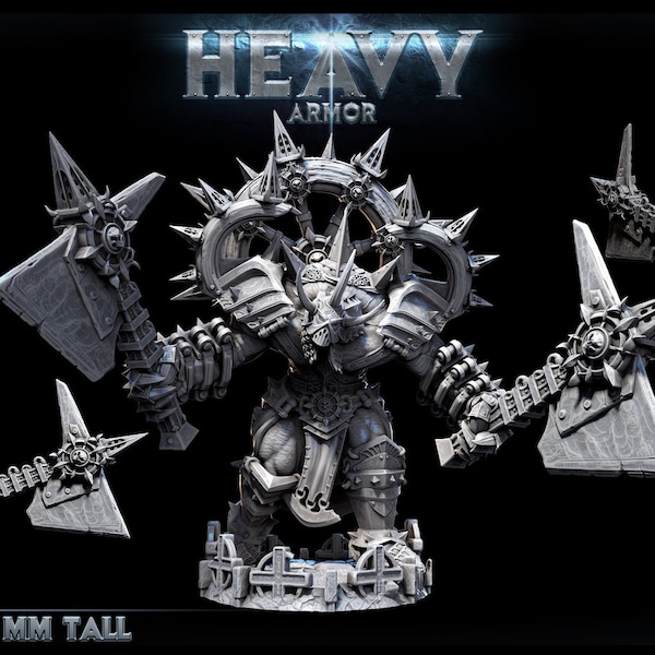 Hollaud Crusher | Mini Monster Mayhem | Heavy Armor Clan | RESIN | Fantasy | DnD | RPG | Tabletop | Gaming | Miniatures | Armored Model