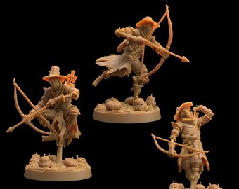 Scarecrows | Dragon Trappers Lodge | Halloween Weird World | RESIN | Fantasy | DnD | RPG | Tabletop | Gaming | Miniatures