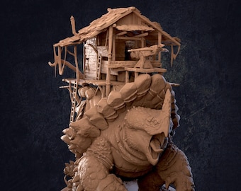 Snapper Lodge | Dragon Trappers Lodge | Murk Stalker Pack | RESIN | Fantasy | DnD | RPG | Tabletop | Gaming | Miniatures