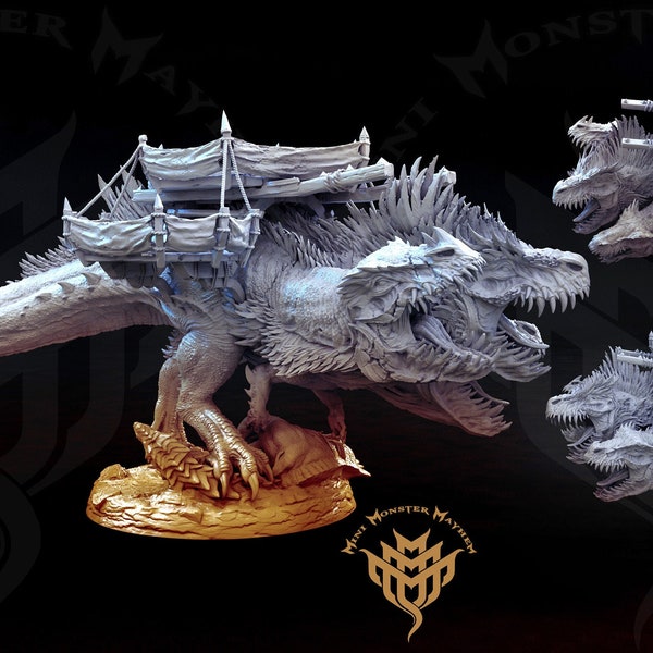 Cerberus Rex | Mini Monster Mayhem | Life Finds a Way | RESIN | Fantasy | DnD | RPG | Tabletop | Gaming | Miniatures