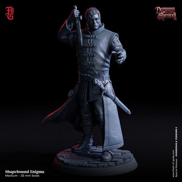 Shapebound Enigma | Flesh of Gods | Dungeons & Terrors | RESIN | Fantasy | Horror | DnD | RPG | Tabletop | Miniatures | Character Model