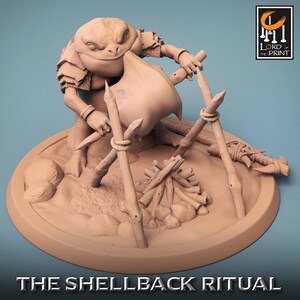 Croaker Eat | Rescale Miniature | Shellback Ritual | RESIN | Fantasy | DnD | RPG Tabletop | Gaming Miniatures | Frog Creatures