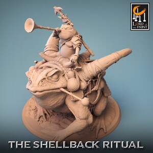 Toad Trumpet | Rescale Miniature | Shellback Ritual | RESIN | Fantasy | DnD | RPG Tabletop | Gaming Miniature