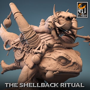 Toad Jump | Rescale Miniature | Shellback Ritual | RESIN | Fantasy | DnD | RPG Tabletop | Gaming Miniature