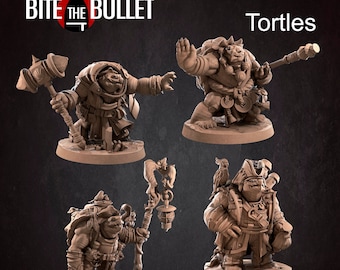 Tortles | Bite the Bullet | Tortles | RESIN | Fantasy | DnD | RPG | Tabletop | Gaming Miniatures