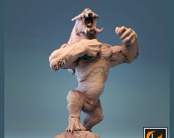 Barlgura Beast | Rescale Miniature | One too Many Pickaxes | 3D Printed RESIN | Fantasy | DnD | RPG | Tabletop Gaming Mini NPC / Monster