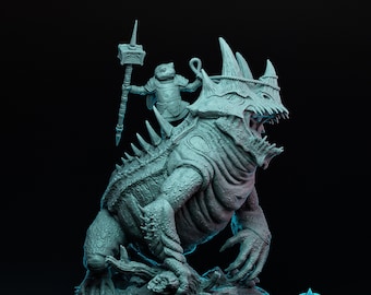 Toad Lord | Witchsong | Fey | RESIN | Fantasy | Horror | RPG | Gaming Miniatures | Frog | Beast | Mounted Beast | Neutral | BBEG