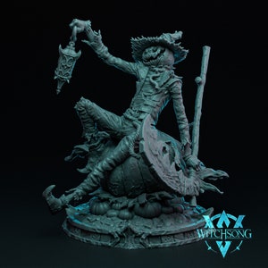 Lord of the Harvest | Witchsong | Fey | RESIN | Fantasy | Horror | RPG | Gaming Miniatures | Halloween | Pumpkin Head | Neutral | BBEG