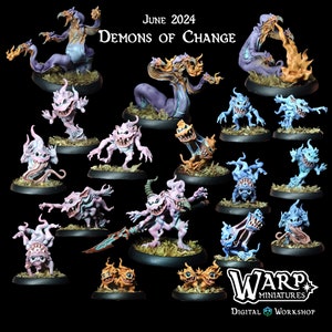 Demons of Change | Warp Miniatures | Demons of Change  | Fantasy | DnD | RPG | Tabletop | Gaming | Miniatures | Character Model