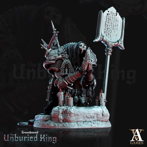 Fulgor Mortis | Archvillain Games | Gravebound Unburied King | RESIN | Fantasy | DnD | RPG | Tabletop | Gaming Miniatures | Character model