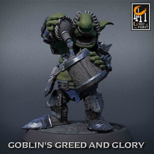 Goblin Alchemist Drink | Rescale Miniature | Green Goblins Glory | Resin | Fantasy | DnD | RPG | Tabletop | Miniature | Goblin Party
