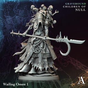 Wailing Omen | Archvillain Game | Gravebound - Children of NULL | Fantasy | DnD | RPG | Gaming | Miniatures | Monster Model