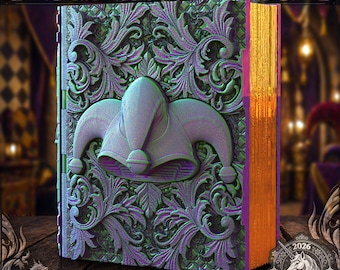 Reforged Court Jester Tome | Fates End | Fantasy | DnD | RPG | Roleplay Gaming | MTG Magic Card Box | Gamer Gift