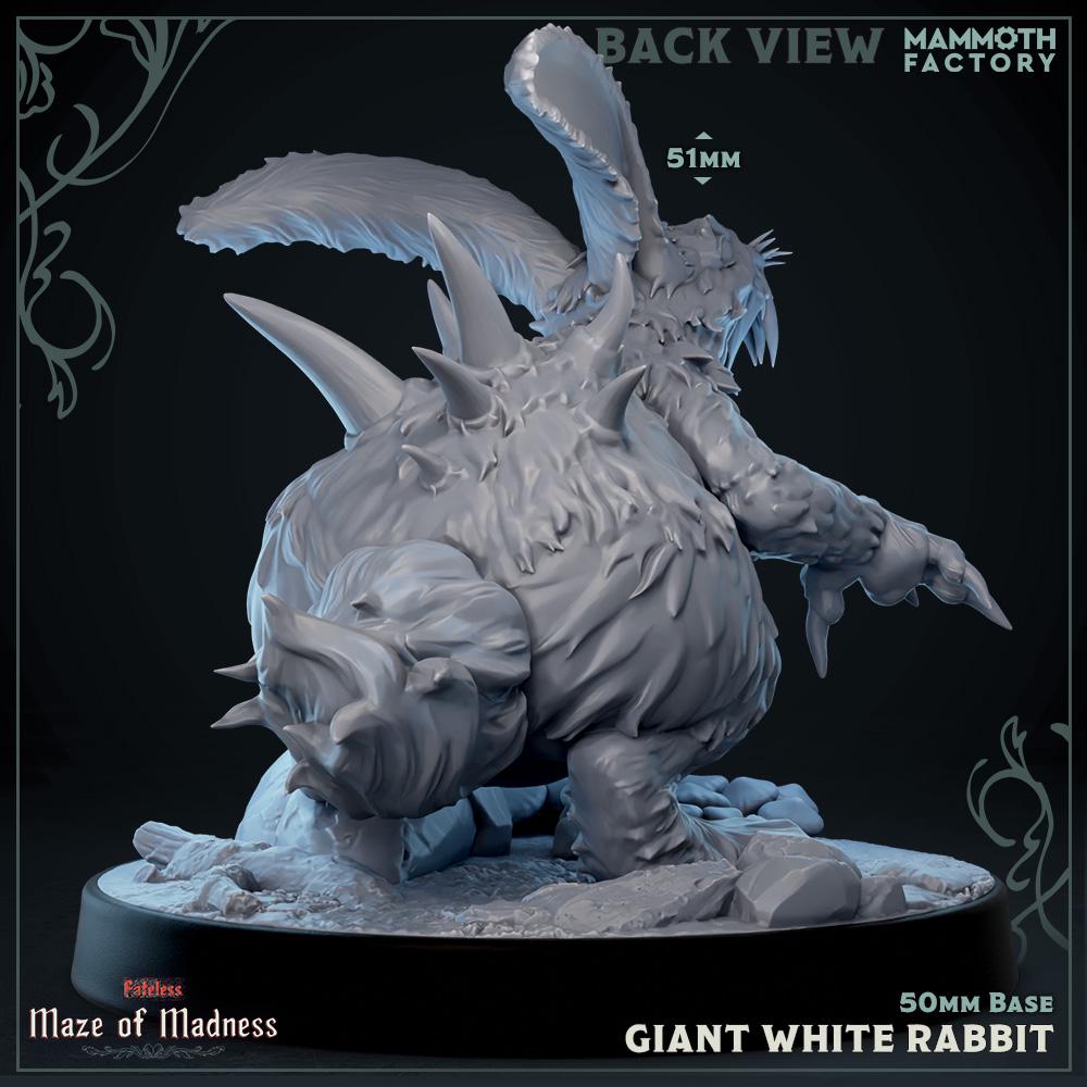 Giant White Murder Rabbit | Mammoth Factory | Maze of Madness | RESIN ...