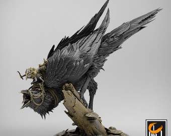 Raven | Rescale Miniature | Tale of Archduke Mousin | RESIN | Fantasy | DnD | RPG Tabletop | Gaming Miniatures