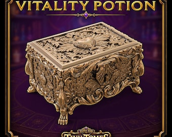 Bóveda Arcana de Pociones de Vitalidad / Fates End / Fantasía / DnD / RPG / Juegos de Mesa / Regalo para Jugadores / Soporte para Cartas/Dados
