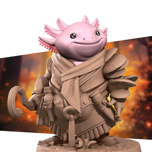 Axolotl Shepherd | Bite the Bullet | Forest Village | RESIN | Fantasy | DnD | RPG | Tabletop | Miniature | Animorphs Character Model