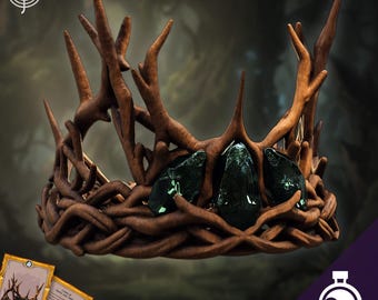 Crown of Thorns and Amber | Props & Beyond | Gardens of Bright | Cosplay | RPG | Roleplay Gaming | Gamer Gift