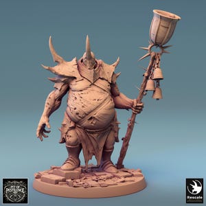 Executioner Staff | Rescale Miniatures | Pit of Pestilence | Fantasy | DnD | RPG | Tabletop | Gaming | Miniatures | Nurgle | 40k