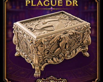 Bóveda Arcana del Doctor de la Peste / Fates End / Fantasía / DnD / RPG / Juego de Mesa / Regalo para Jugadores / Soporte para Cartas/Dados