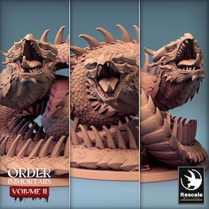 Immortalis Snake | Rescale Miniatures | Order Immortalis Vol II | Fantasy | DnD | RPG | Tabletop | Gaming | Miniatures | BBEG