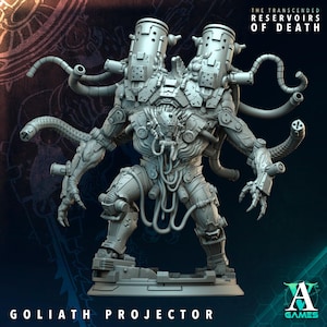 Goliath Projector | Archvillain Games | The Transcended - Reservoirs of Death | Resin | Sci-Fi | Horror | DnD | RPG | Tabletop | Miniature