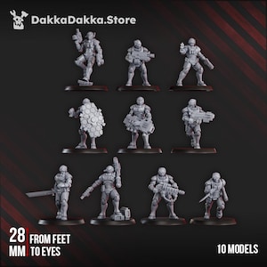 Doomsday Lab Killers | DakkaDakka Miniatures | Modular | Resin | Fantasy | Sci Fi | 40K | RPG | Tabletop | Miniature