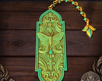 Luna Moth Bookmark | Fates End | Fantasy | Bookmark