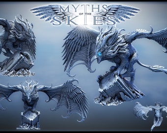 Apex Stalker Owl | Mini Monster Mayhem | Myths of the Sky | RESIN | Fantasy | DnD | RPG | Tabletop Gaming Mini NPC | Flying Creature