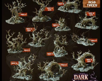 Dark Wood | Terrain Essentials by Cast n Play | Dark Woods | Fantasy | DnD | RPG | Tabletop | Terrain Scatter